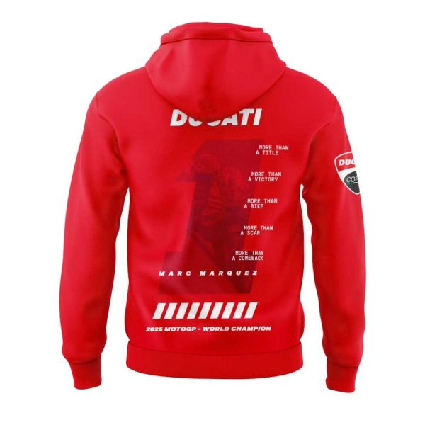 “MORE THAN A NUMBER” Marc Marquez World Champion 2025 Hoodie - Image 3