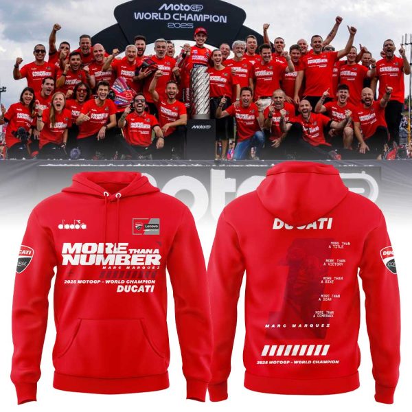 “MORE THAN A NUMBER” Marc Marquez World Champion 2025 Hoodie