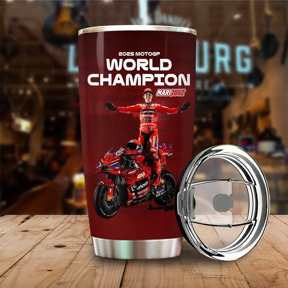 Ducati Lenovo Team x Marc Marquez Tumbler Cup World Champion MotoPG 2025 - Image 3