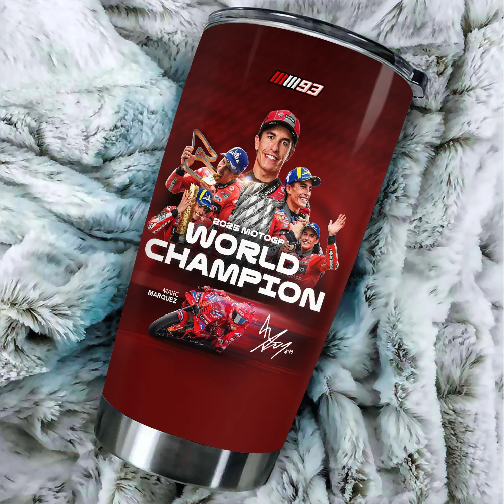 Ducati Lenovo Team x Marc Marquez Tumbler Cup World Champion MotoPG 2025 - Image 2