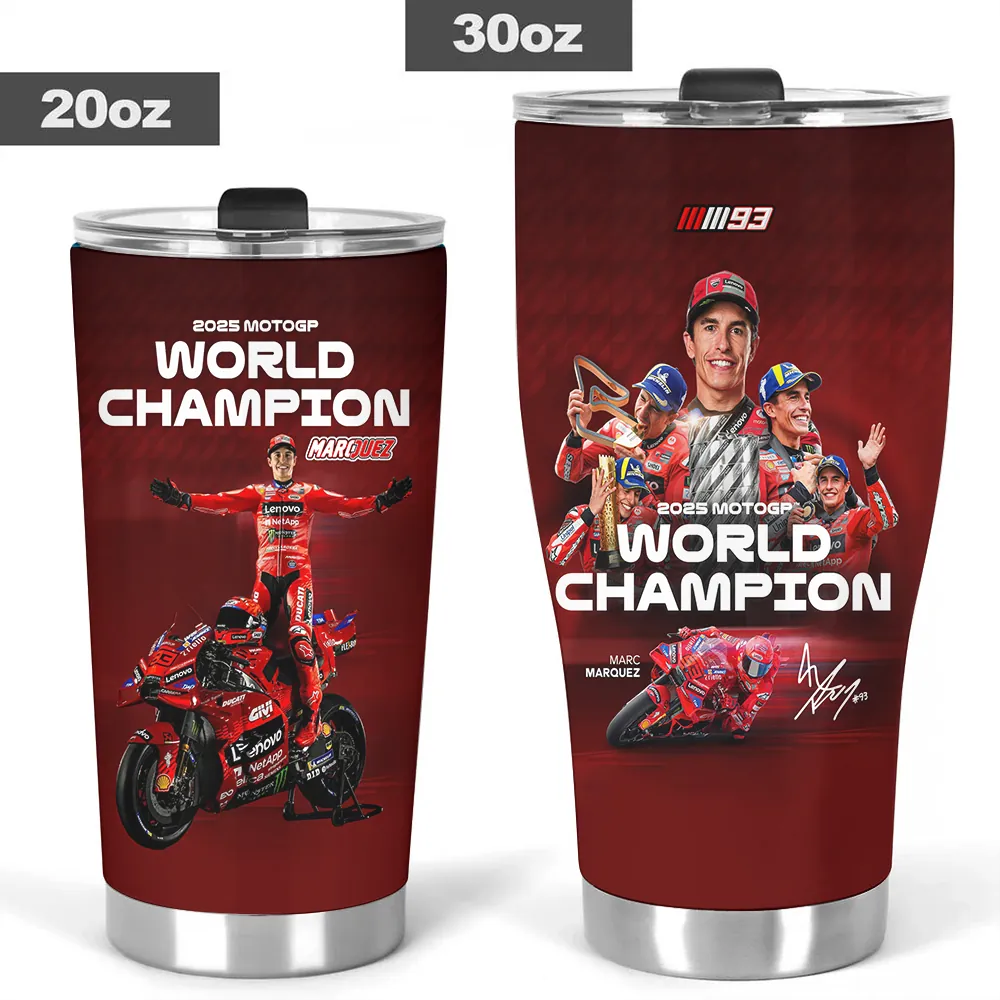Ducati Lenovo Team x Marc Marquez Tumbler Cup World Champion MotoPG 2025 - Image 4