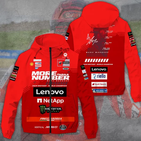 Ducati Lenovo Team x Marc Marquez  3D Single-Layer Jacket