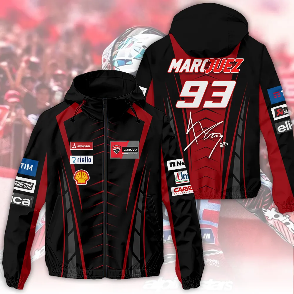 Ducati Lenovo Team x Marc Marquez 3D Single-Layer Jacket
