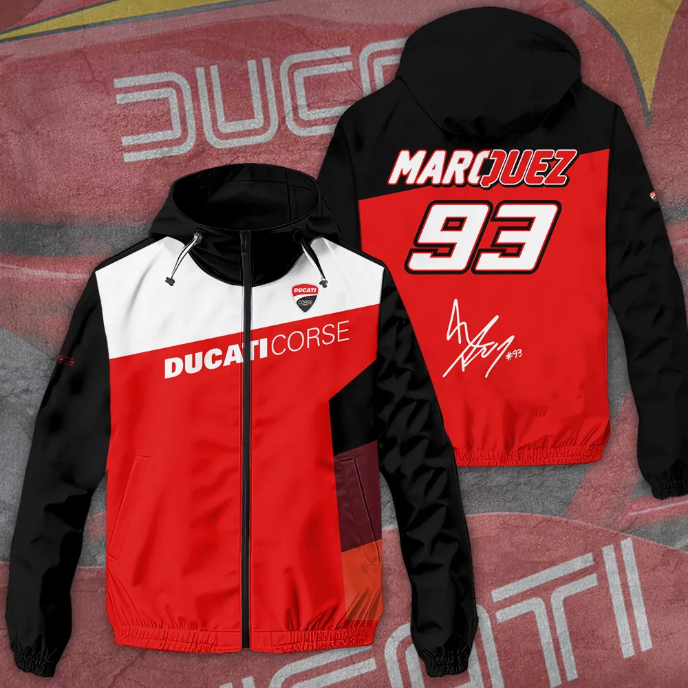Ducati Lenovo Team x Marc Marquez 3D Single-Layer Jacket