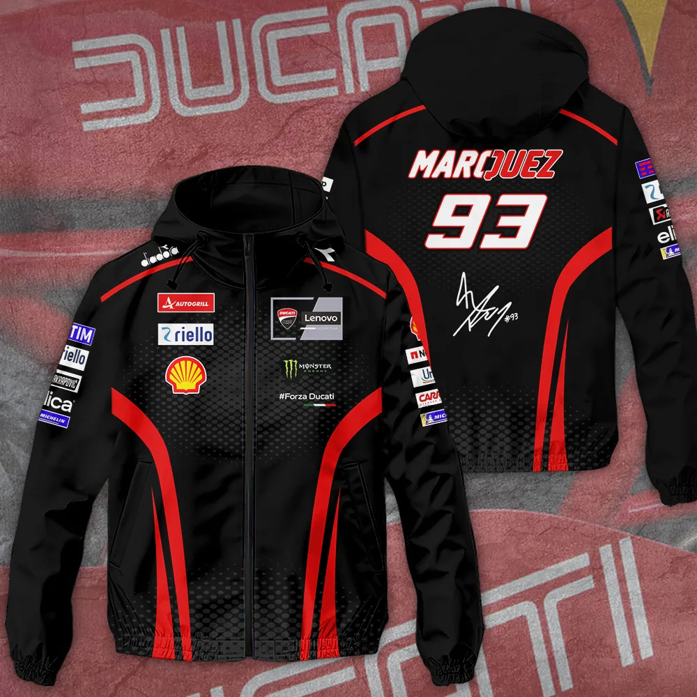 Ducati Lenovo Team x Marc Marquez 3D Single-Layer Jacket