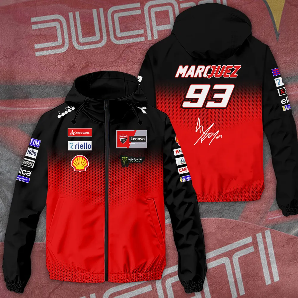 Ducati Lenovo Team x Marc Marquez 3D Single-Layer Jacket