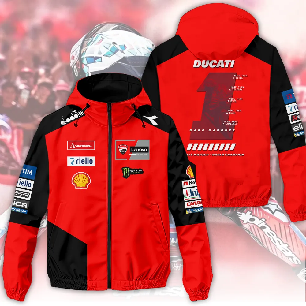 Ducati Lenovo Team x Marc Marquez 3D Single-Layer Jacket