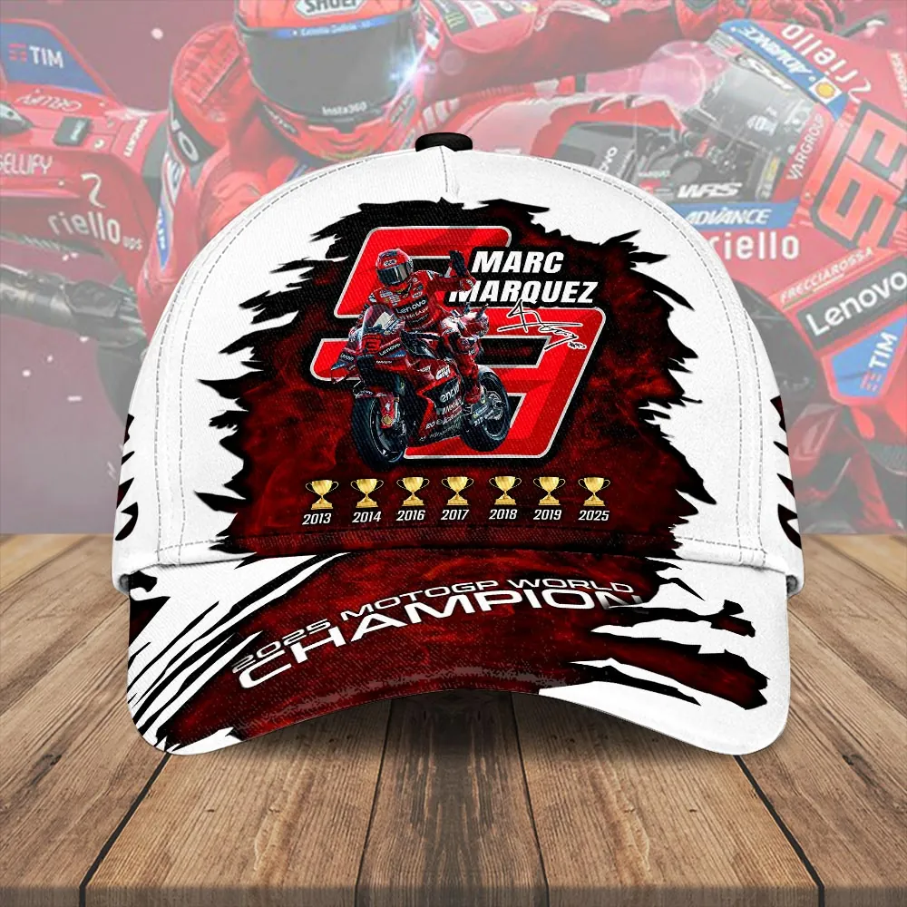 Marc Marquez “MORE THAN A NUMBER” White Classic Cap ST2