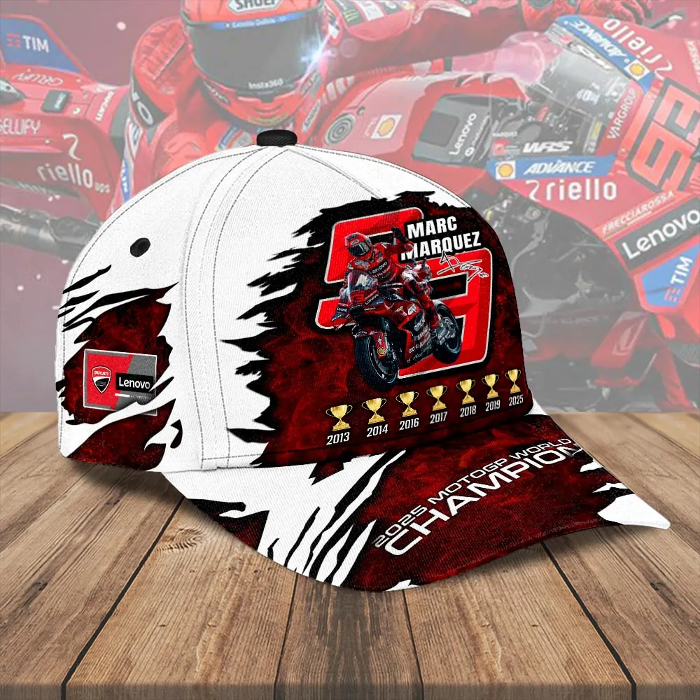 Marc Marquez “MORE THAN A NUMBER” White Classic Cap ST2 - Image 2