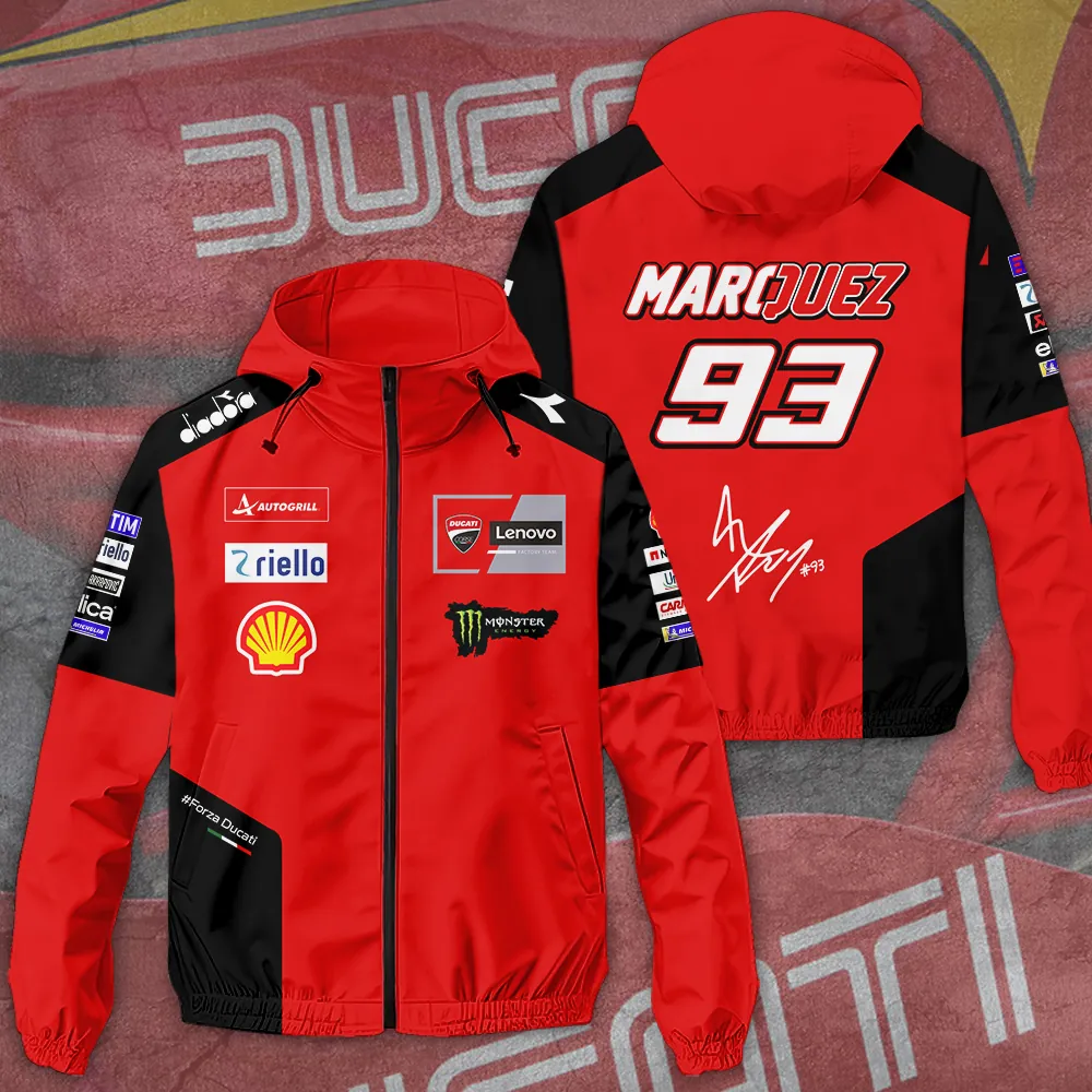 Ducati Lenovo Team x Marc Marquez 3D Single-Layer Jacket
