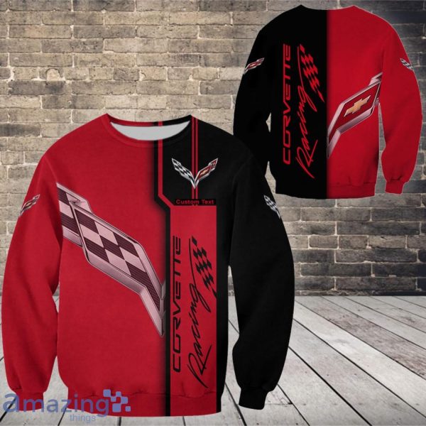 Corvette Limited 2025 Pullover Hoodie All Over Print Corvette Logo Racing - Image 4