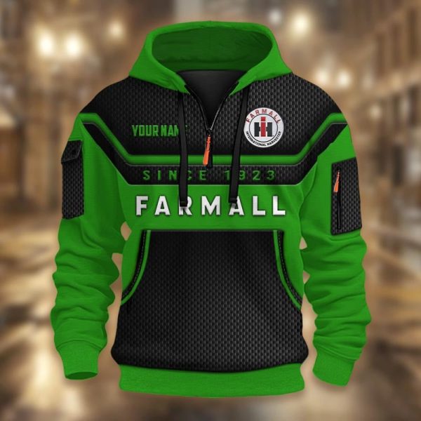Limited Edition Half Zip Hoodie Tractor Farmall - Image 4