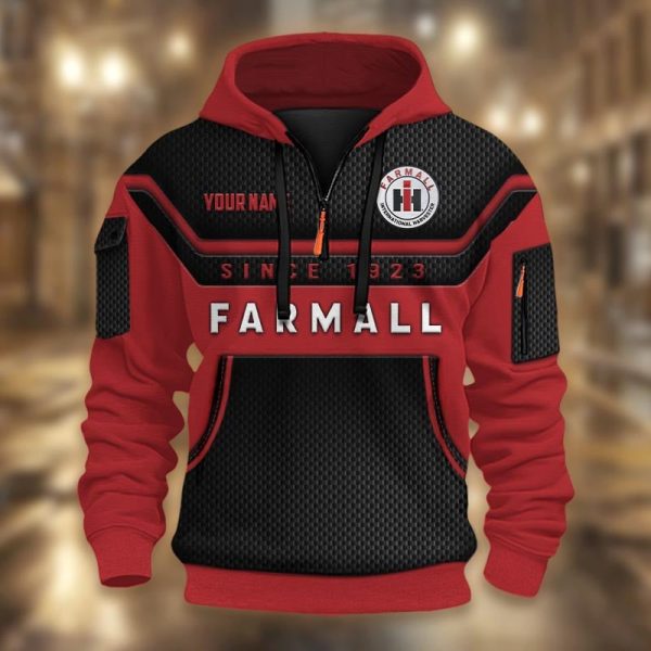 Limited Edition Half Zip Hoodie Tractor Farmall