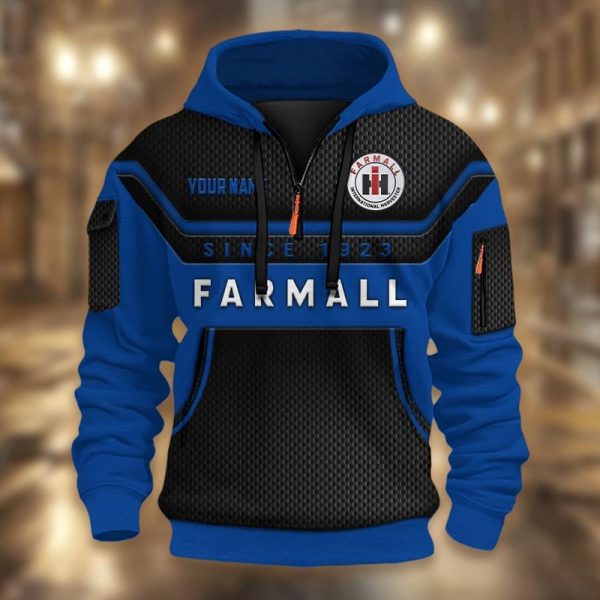 Limited Edition Half Zip Hoodie Tractor Farmall - Image 8