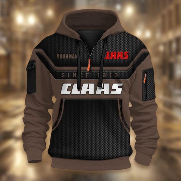 Limited Edition Half Zip Hoodie Tractor Claas - Image 2