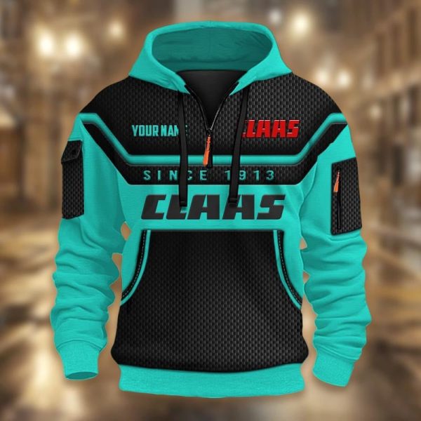 Limited Edition Half Zip Hoodie Tractor Claas - Image 3
