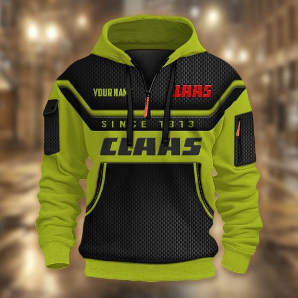 Limited Edition Half Zip Hoodie Tractor Claas - Image 4