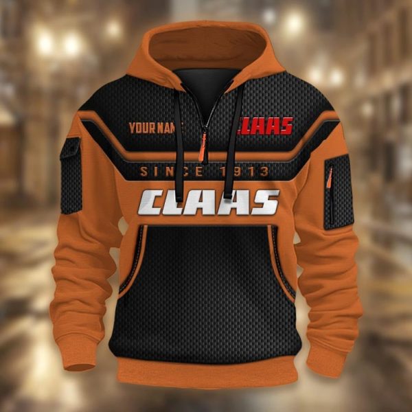 Limited Edition Half Zip Hoodie Tractor Claas - Image 5