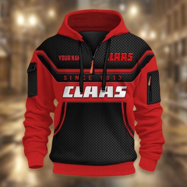 Limited Edition Half Zip Hoodie Tractor Claas - Image 6