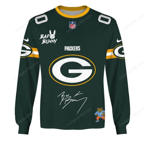 Green Bay Packers x Bad Bunny Super Bowl 2026 Limited NFL Jeresey - Image 6