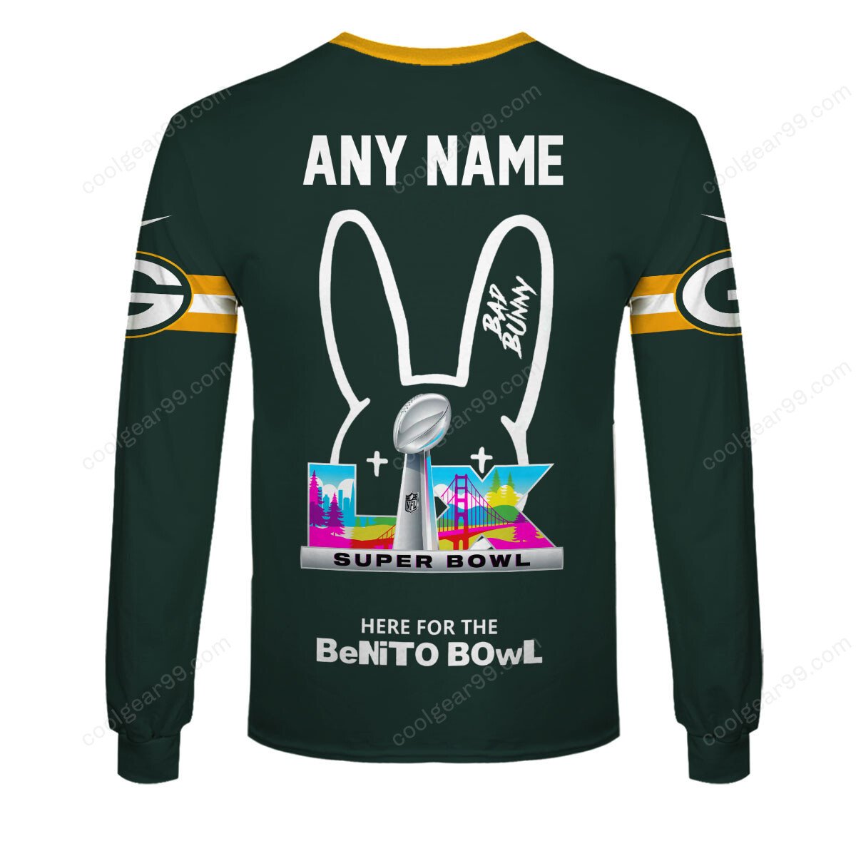 Green Bay Packers x Bad Bunny Super Bowl 2026 Limited NFL Jeresey - Image 7
