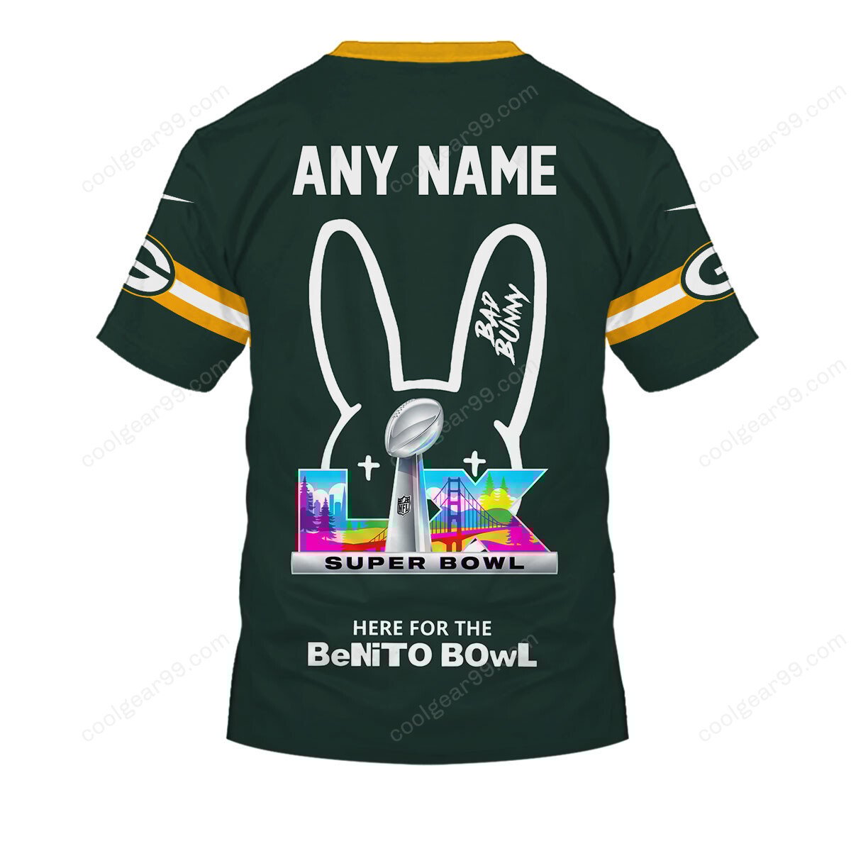 Green Bay Packers x Bad Bunny Super Bowl 2026 Limited NFL Jeresey - Image 5