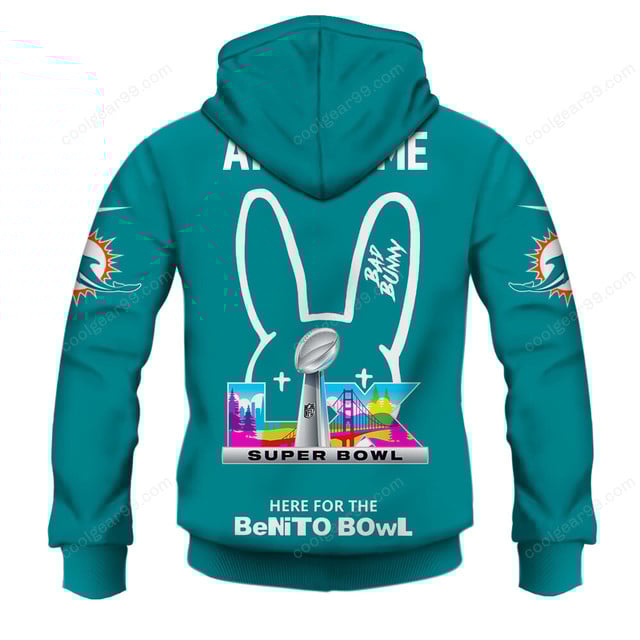 Miami Dolphins x Bad Bunny Super Bowl 2026 Limited Edition NFL Jeresey - Image 3