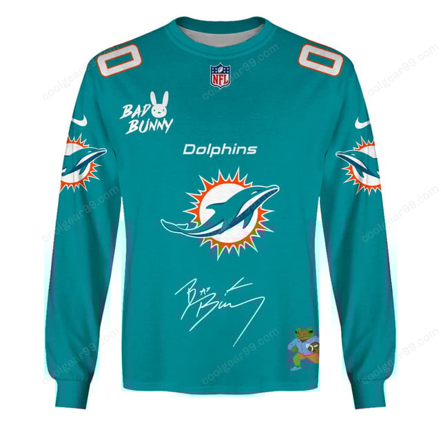 Miami Dolphins x Bad Bunny Super Bowl 2026 Limited Edition NFL Jeresey - Image 6