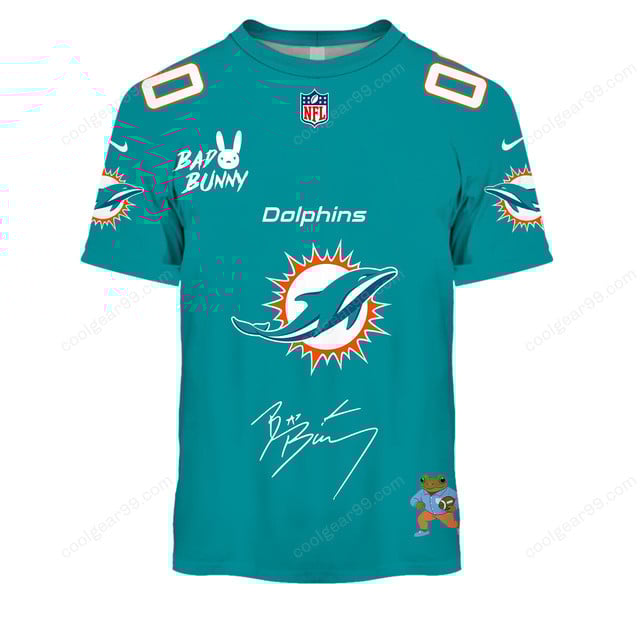Miami Dolphins x Bad Bunny Super Bowl 2026 Limited Edition NFL Jeresey - Image 4