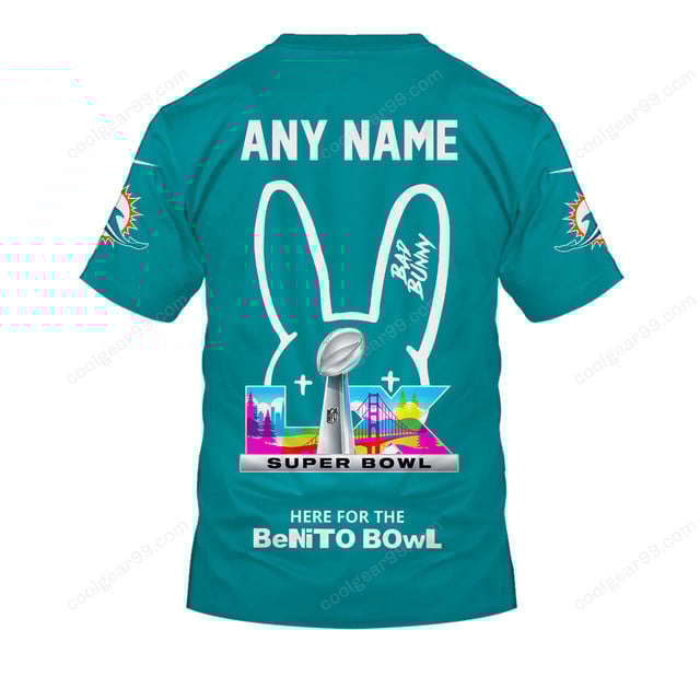 Miami Dolphins x Bad Bunny Super Bowl 2026 Limited Edition NFL Jeresey - Image 5