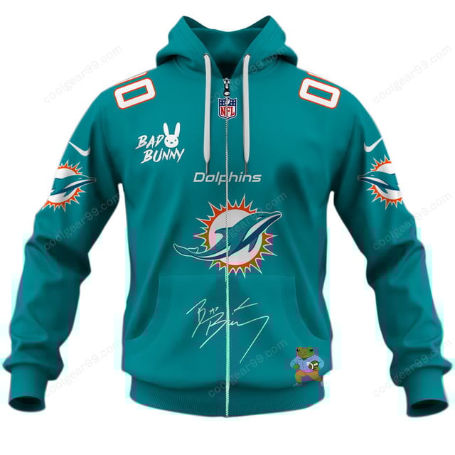 Miami Dolphins x Bad Bunny Super Bowl 2026 Limited Edition NFL Jeresey - Image 2