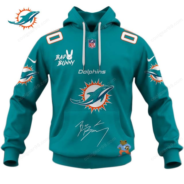 Miami Dolphins x Bad Bunny Super Bowl 2026 Limited Edition NFL Jeresey