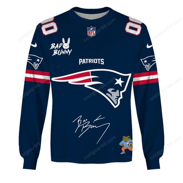 New England Patriots x Bad Bunny Super Bowl 2026 Limited Edition NFL Jeresey - Image 4