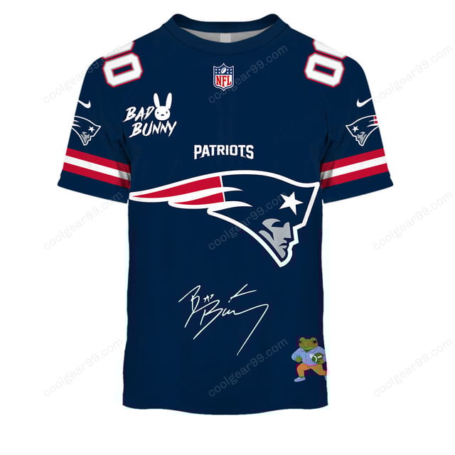 New England Patriots x Bad Bunny Super Bowl 2026 Limited Edition NFL Jeresey - Image 6