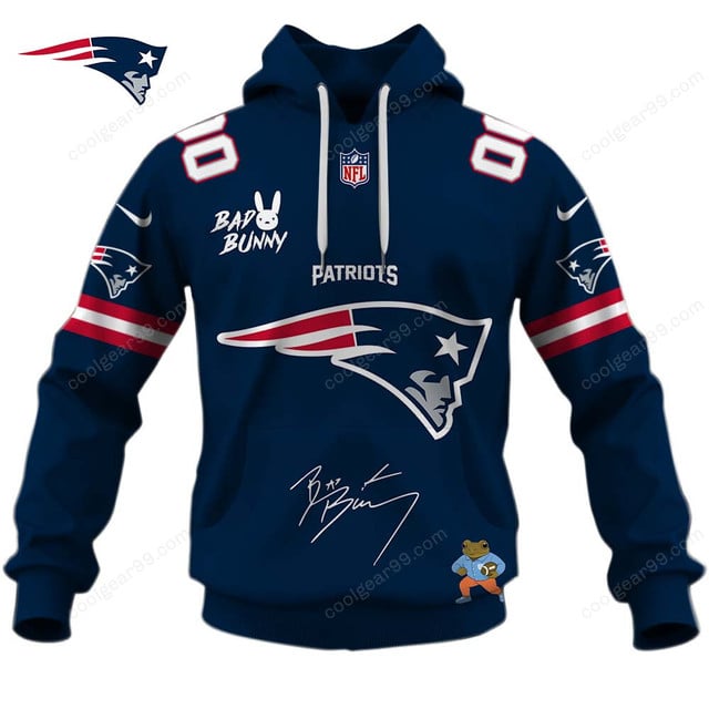 New England Patriots x Bad Bunny Super Bowl 2026 Limited Edition NFL Jeresey