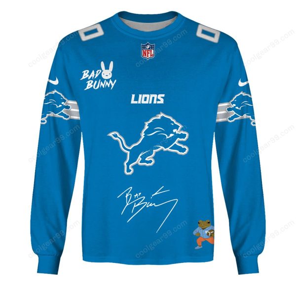 Detroit Lions x Bad Bunny Super Bowl 2026 Limited Edition NFL Jeresey - Image 6