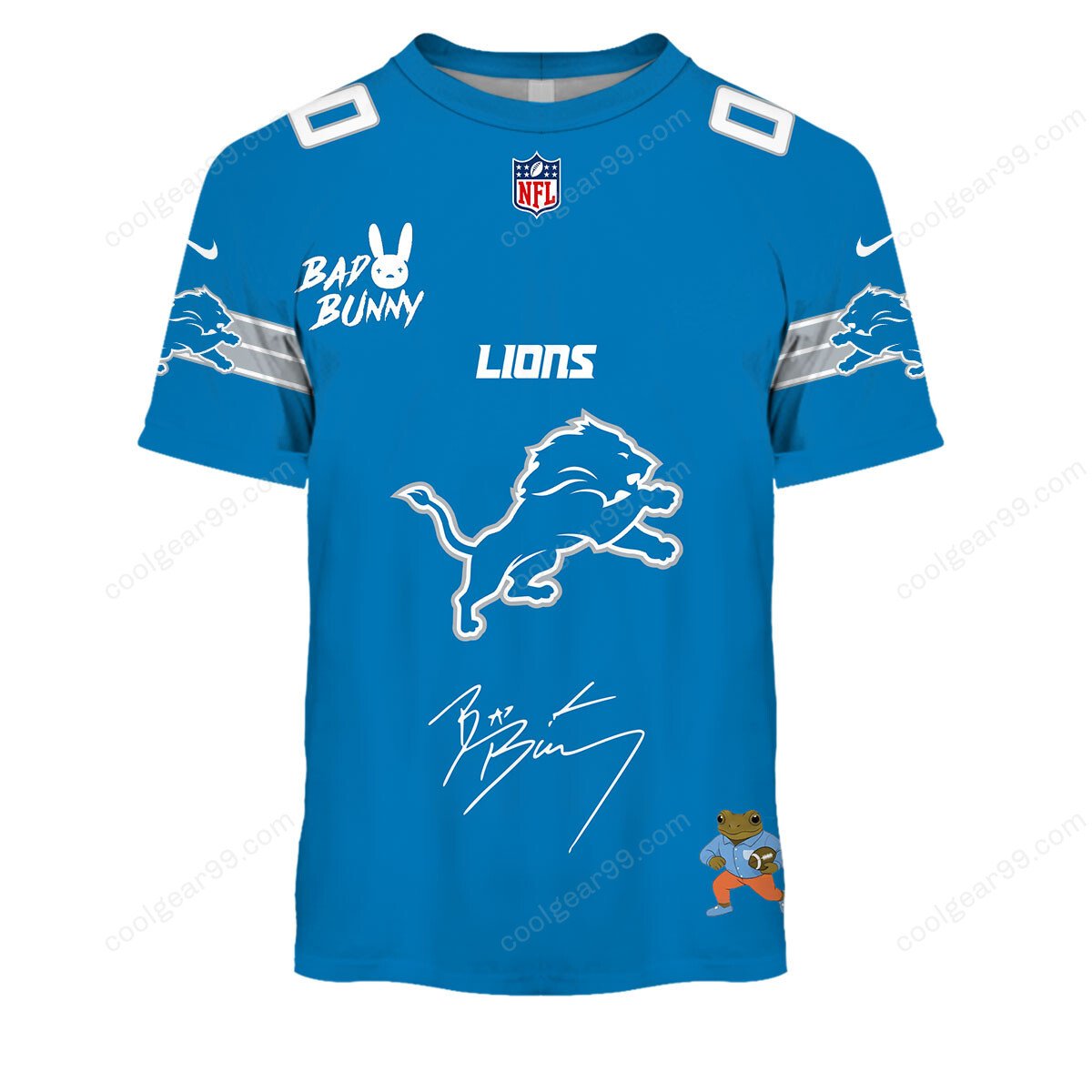 Detroit Lions x Bad Bunny Super Bowl 2026 Limited Edition NFL Jeresey - Image 4