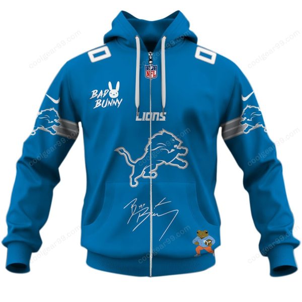 Detroit Lions x Bad Bunny Super Bowl 2026 Limited Edition NFL Jeresey - Image 2