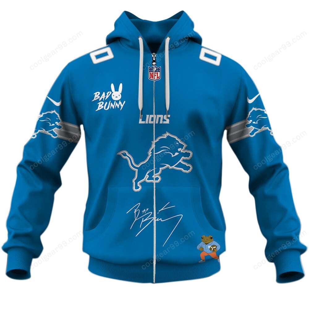 Detroit Lions x Bad Bunny Super Bowl 2026 Limited Edition NFL Jeresey - Image 2