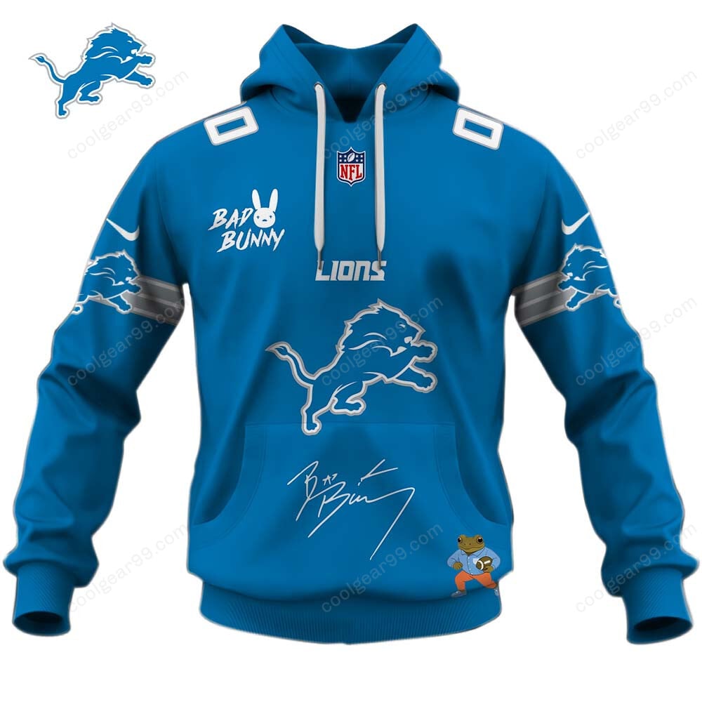 Detroit Lions x Bad Bunny Super Bowl 2026 Limited Edition NFL Jeresey