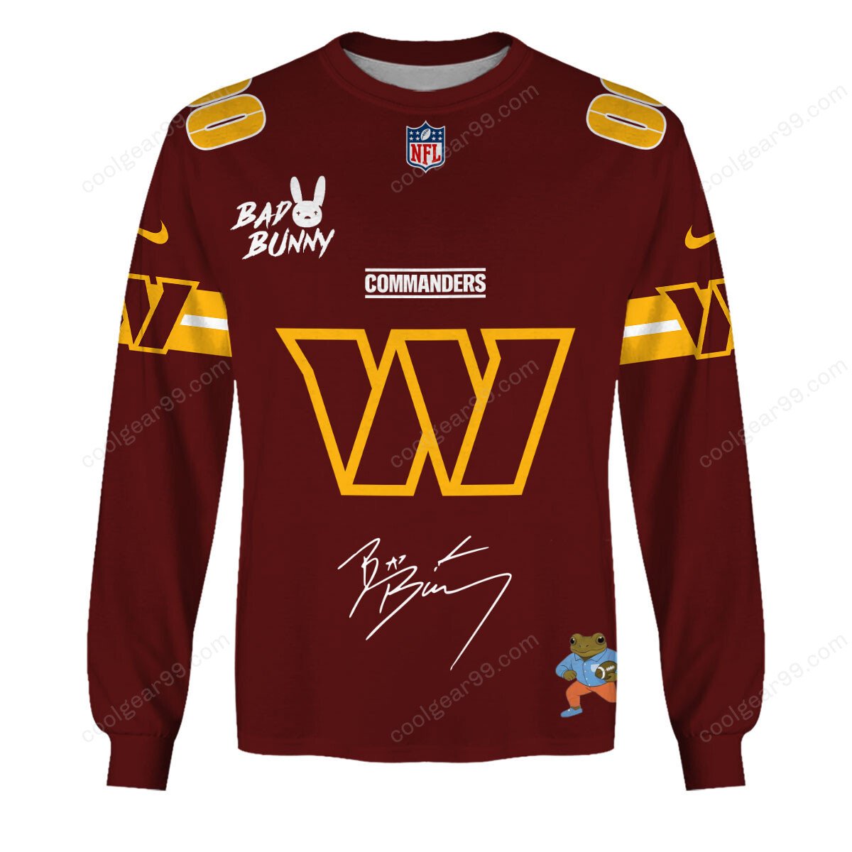 Washington Commanders x Bad Bunny Super Bowl 2026 Limited Edition NFL Jersey - Image 7