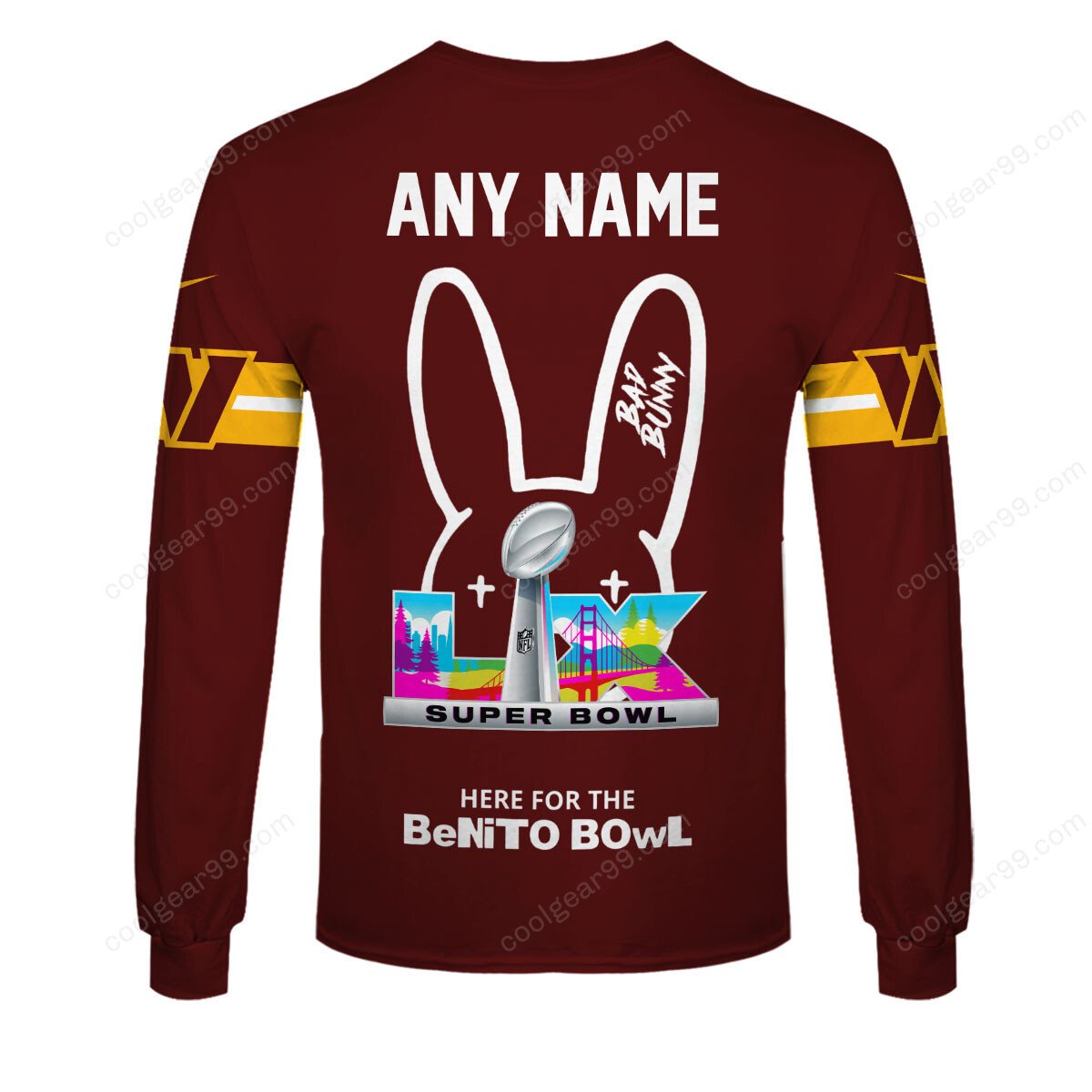 Washington Commanders x Bad Bunny Super Bowl 2026 Limited Edition NFL Jersey - Image 8