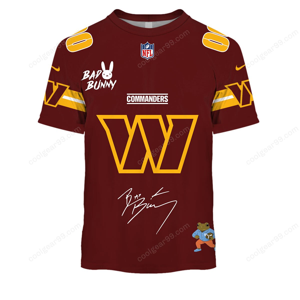Washington Commanders x Bad Bunny Super Bowl 2026 Limited Edition NFL Jersey - Image 3