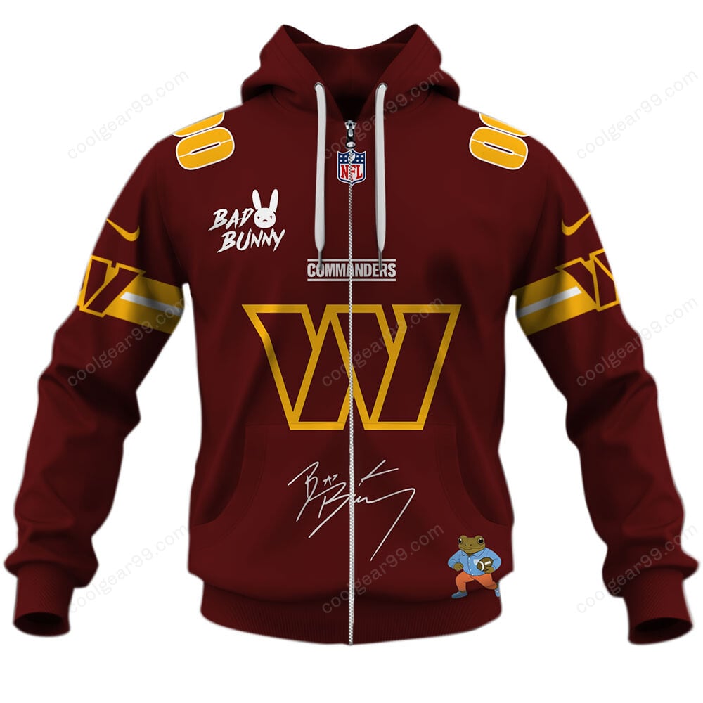 Washington Commanders x Bad Bunny Super Bowl 2026 Limited Edition NFL Jersey - Image 5