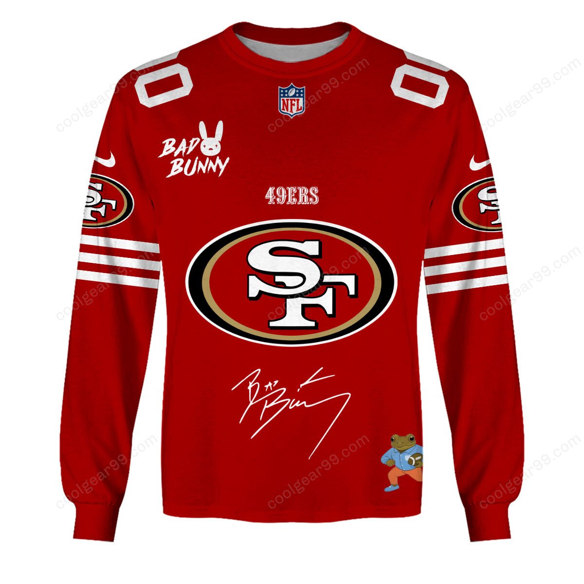 San Francisco 49ers x Bad Bunny Super Bowl 2026 Limited Edition NFL Jeresey - Image 6
