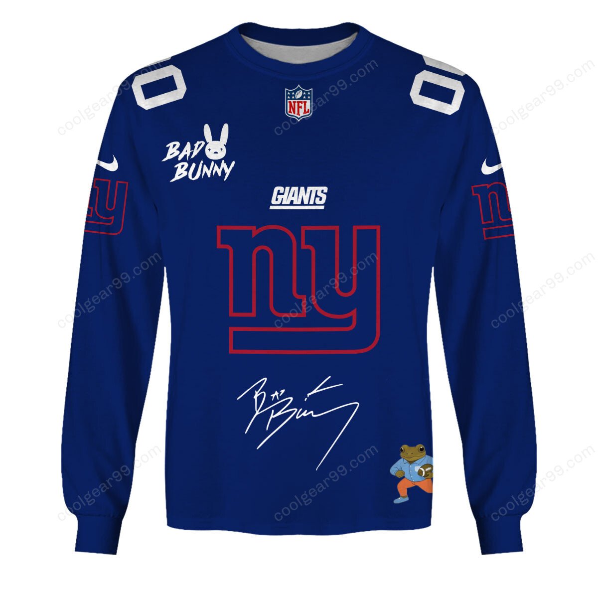 New York Giants x Bad Bunny Super Bowl 2026 Limited Edition NFL Jeresey - Image 6
