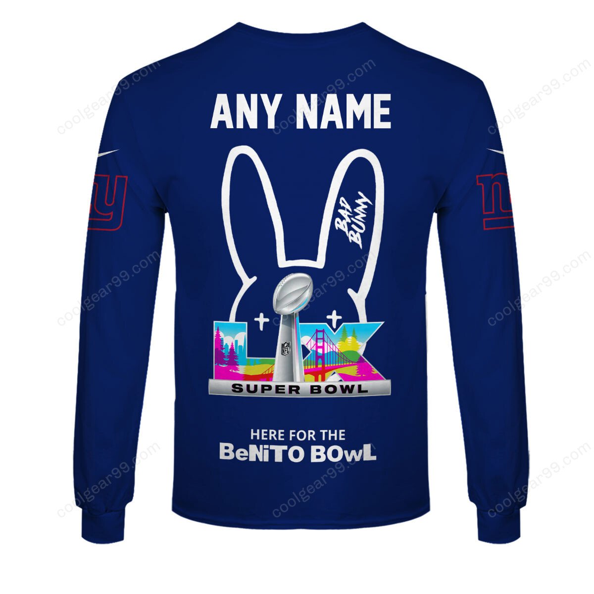 New York Giants x Bad Bunny Super Bowl 2026 Limited Edition NFL Jeresey - Image 7