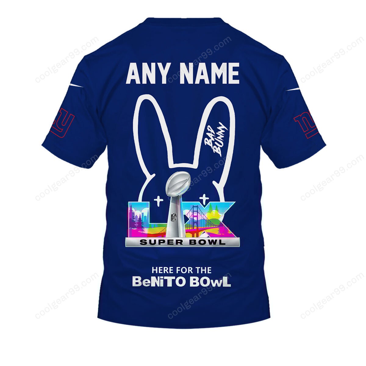 New York Giants x Bad Bunny Super Bowl 2026 Limited Edition NFL Jeresey - Image 5