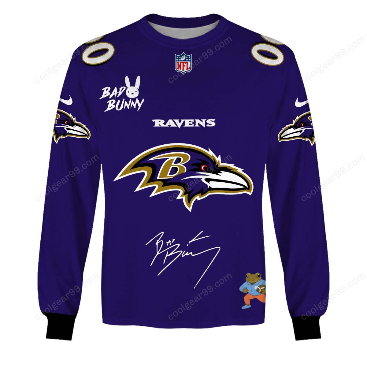 Baltimore Ravens x Bad Bunny Super Bowl 2026 Limited Edition NFL Jeresey - Image 6