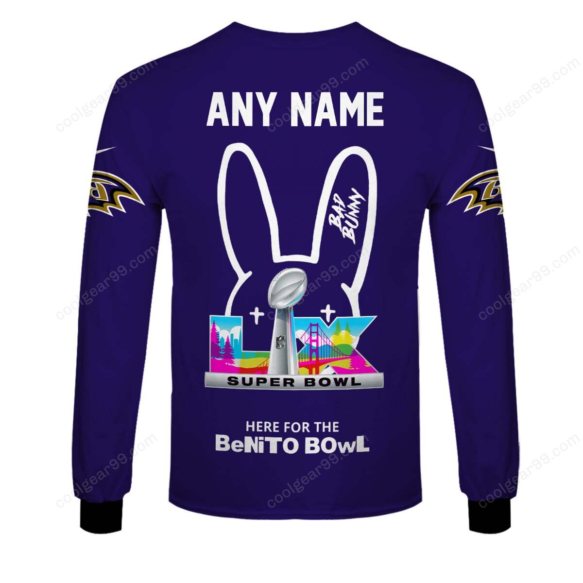 Baltimore Ravens x Bad Bunny Super Bowl 2026 Limited Edition NFL Jeresey - Image 7